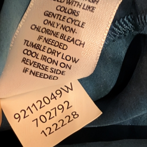 J. Jill silk-blend button-down shirt in a blue size 2X long sleeve blouse career - Picture 5 of 7